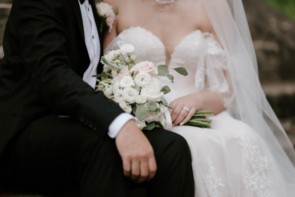 Luxury wedding photography Scotland bridal bouquet detail romantic styling